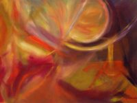 Öl auf Leinwand, abstrakt gemalt