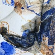 Intuitiv gemaltes abstraktes Kunstwerk mit dem Namen 'Bretonische Strände I'