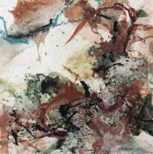 Intuitiv gemalte abstrakte Kunst