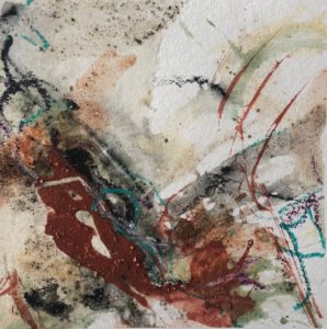 Intuitiv gemalte abstrakte Kunst