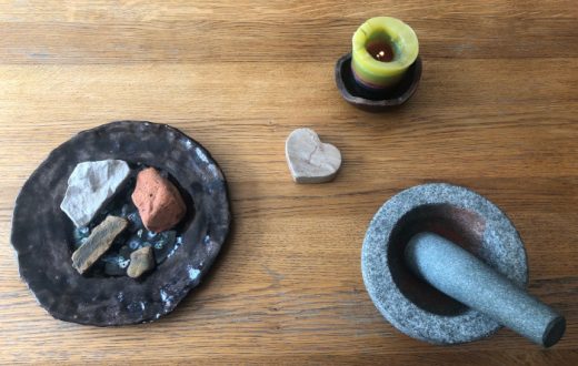 Herstellung von Steinpigmenten