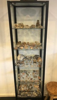 Eine Sammlung von Mineralien