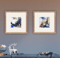 Kunstwerk Serie Bretonische Strände Raumansicht