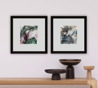 Raumansicht der Serie Freundschaft?, zeitgenössische, intuitive Kunst