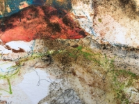 Zeitgewebe Detailansicht, intuitive, zeitgenössische Kunst