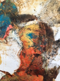 Zeitgewebe Detailansicht, intuitive, zeitgenössische Kunst