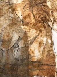 Detailansicht des Werks 'Zeitspur', intuitive, zeitgenössische Kunst