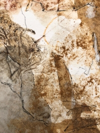 Detailansicht des Werks 'Zeitspur', intuitive, zeitgenössische Kunst