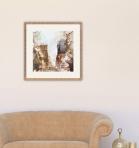 Raumansicht des Werks 'Zeitspur', intuitive, zeitgenössische Kunst