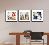 Raumansicht der Serie Verbundenheit, intuitive, zeitgenössische Kunst