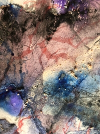 Ausschnitt des Werks Zeitgeäst, intuitive, zeitgenössische Kunst