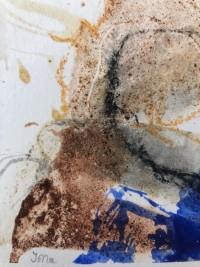 Bildausschnitt des Werkes Bretonische Strände II, intuitive, zeitgenössische Kunst