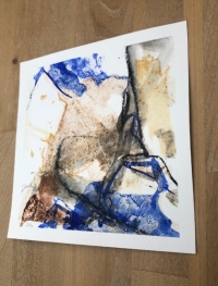 Seitenansicht des Werkes Bretonische Strände II, intuitive, zeitgenössische Kunst