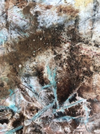 Ausschnitt des Werkes 'Das Erwachen I', intuitive, zeitgenössische Kunst