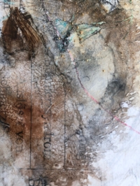 Ausschnitt des Werkes 'Das Erwachen I', intuitive, zeitgenössische Kunst