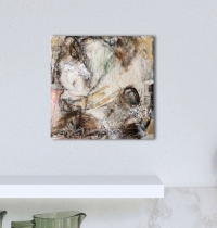 Raumansicht des Werks 'Das Erwachen I', intuitive, zeitgenössische Kunst