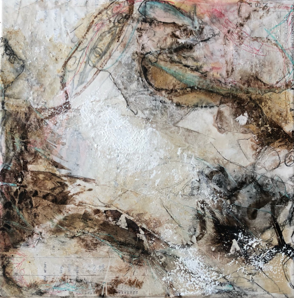 #Das Erwachen II', eine Mixed Media Collage