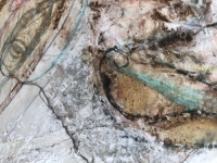 Ausschnitt des Werks 'Das Erwachen II', eine Mixed Media Collage