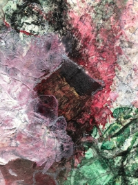 Detailansicht des Werks Freundschaft? I, eine Mixed Media Collage