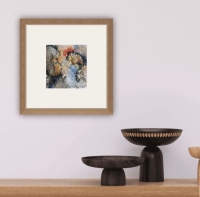 Raumansicht des Werks Freundschaft II, eine Mixed Media Collage