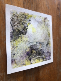 Seitenansicht des Werks Freundschaft I, eine Mixed Media Collage