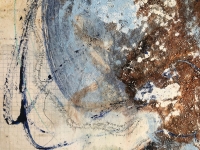 Detailansicht des Werks 'Wenn die Erinnerung tanzt', eine Mixed Media Collage