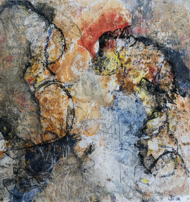 Freundschaft I Bild 2, 16 x 16 cm, verkauft