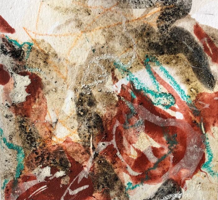 Gemütliches Feuer, 11x11 cm