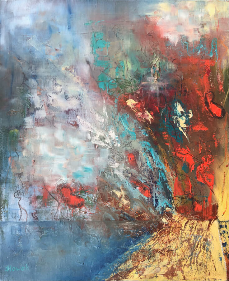 Vulkan, Öl auf Leinwand, 60x50 cm