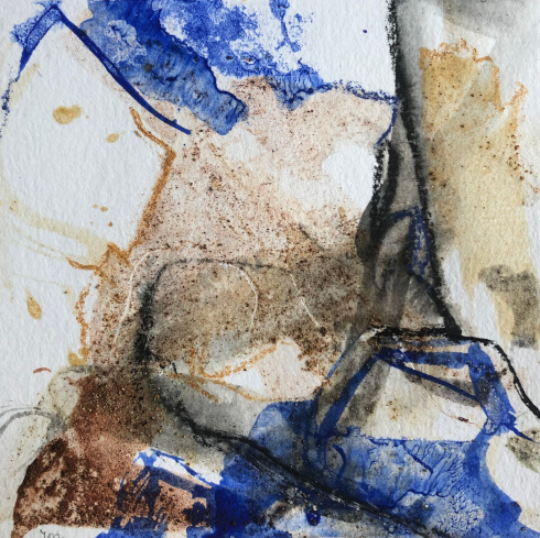 Bretonische Strände II, 17,5x17,5 cm, 200,- €