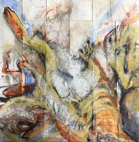 Im Begriff loszulassen, 42 x 42 cm, 560,- €