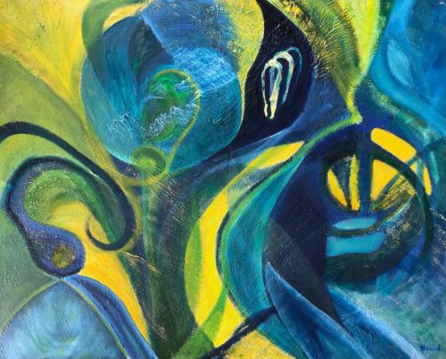 SambadiBrazil, Öl auf Leinwand, 100x80 cm